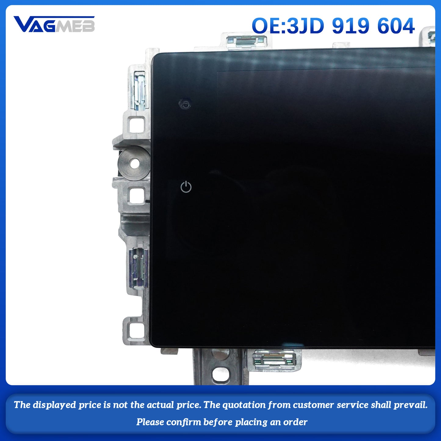 For VW Passat B9 Passenger Co-Pilot Multimedia Screen HD Screen Monitor 3JD 919 604