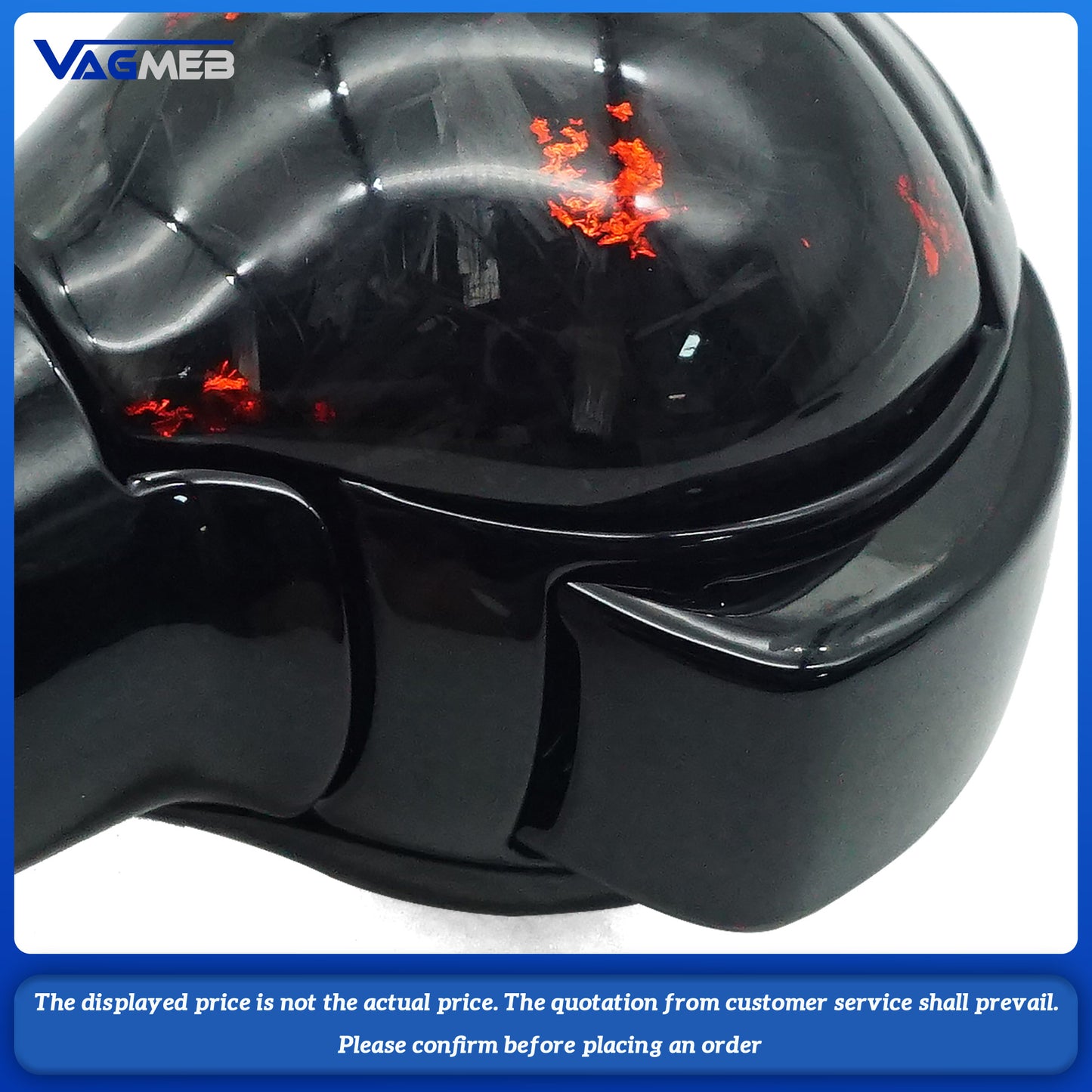 Red forged carbon Shift Knob Electronic Shift Handle For A6 C7 VW Golf MK6 MK7 R GTI Slien