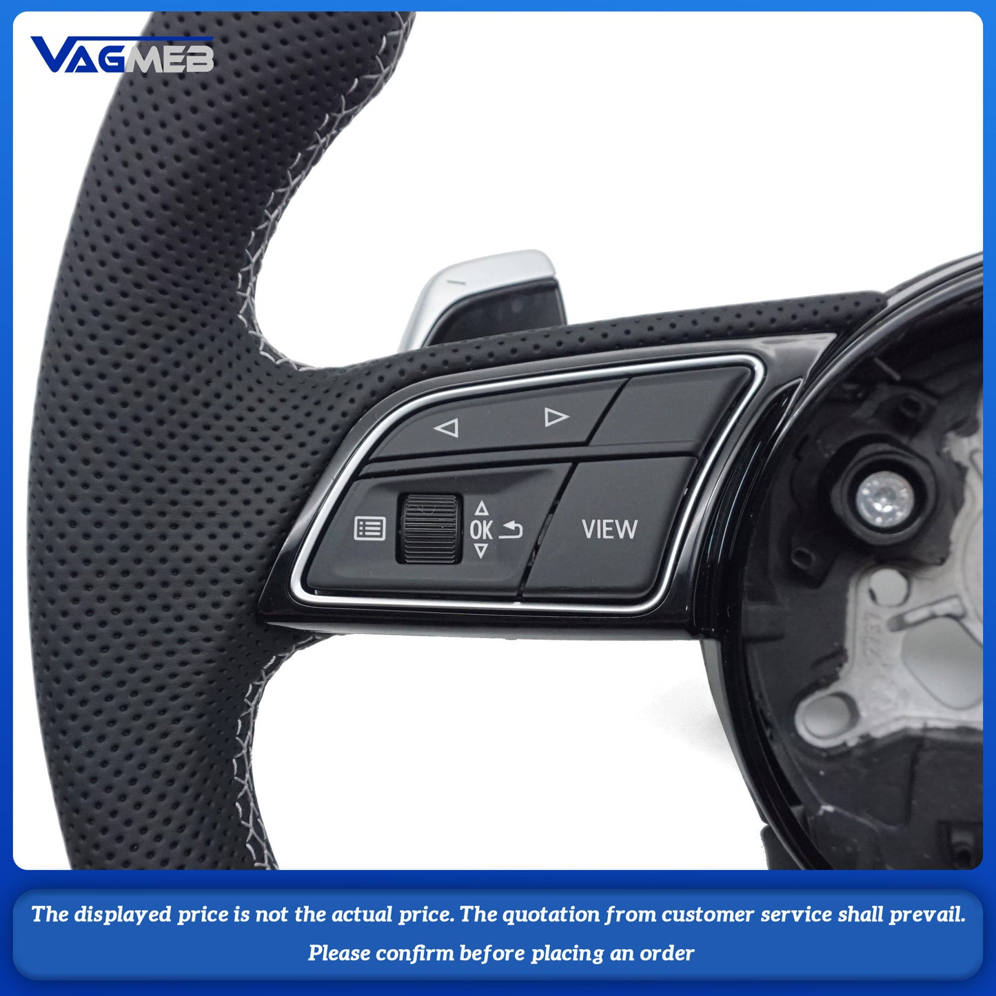 For Audi Steering Wheel A3 Leather Steering Wheel
