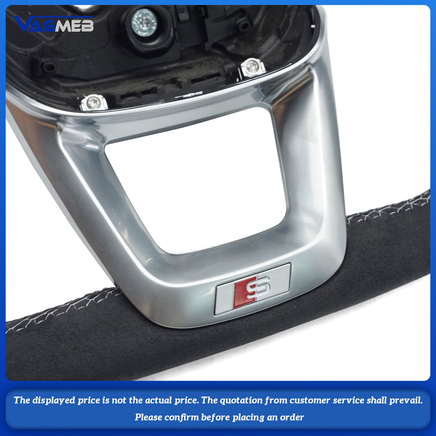 For Audi S LOGO Q5 FY white line steering wheel