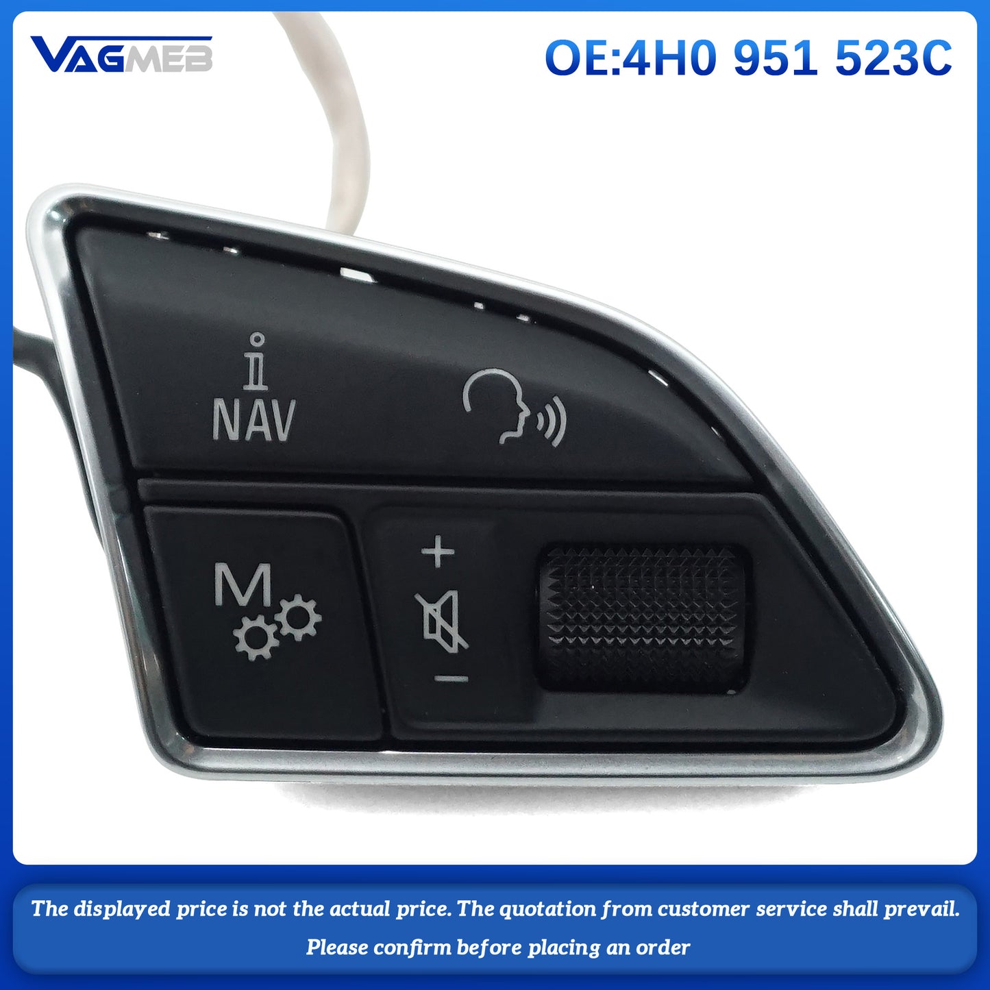 For Audi A8 steering wheel buttons 4H0 951 523C