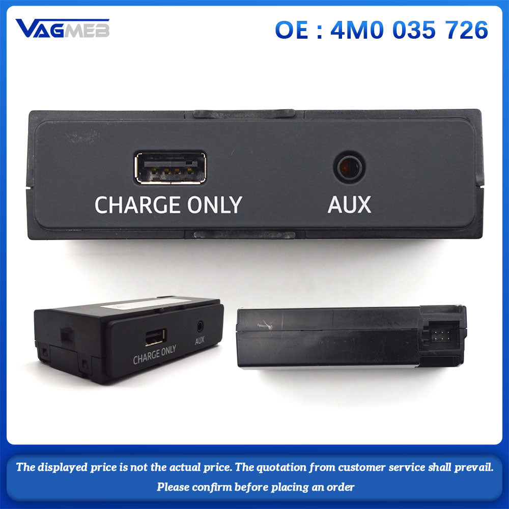 Pour Audi A4 B9 A5 B9 Q5 MIB2 commutateur Carplay téléphone intelligent interface USB CarPlay USB AUX IN câble de prise 4M0 035 726