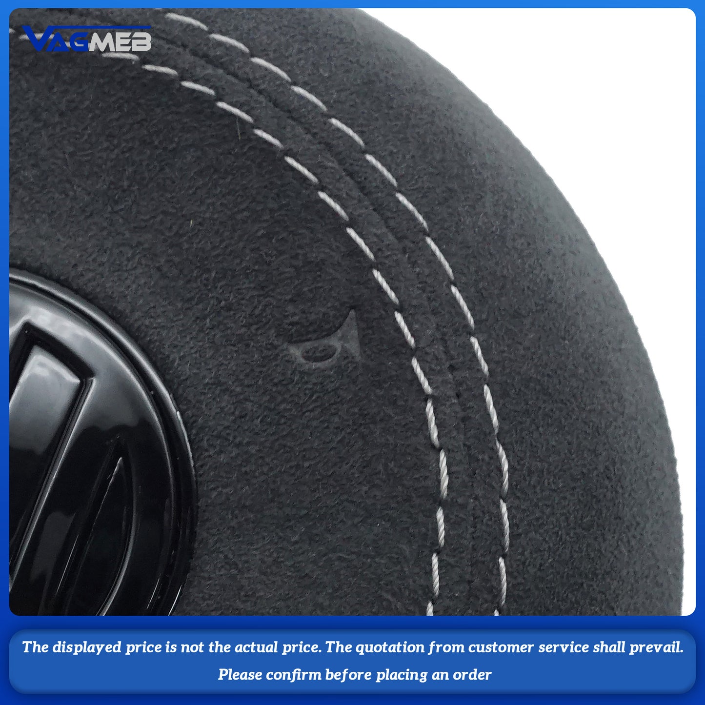 Steering wheel airbag cover multifunction gray line steering wheel For VW Golf MK7