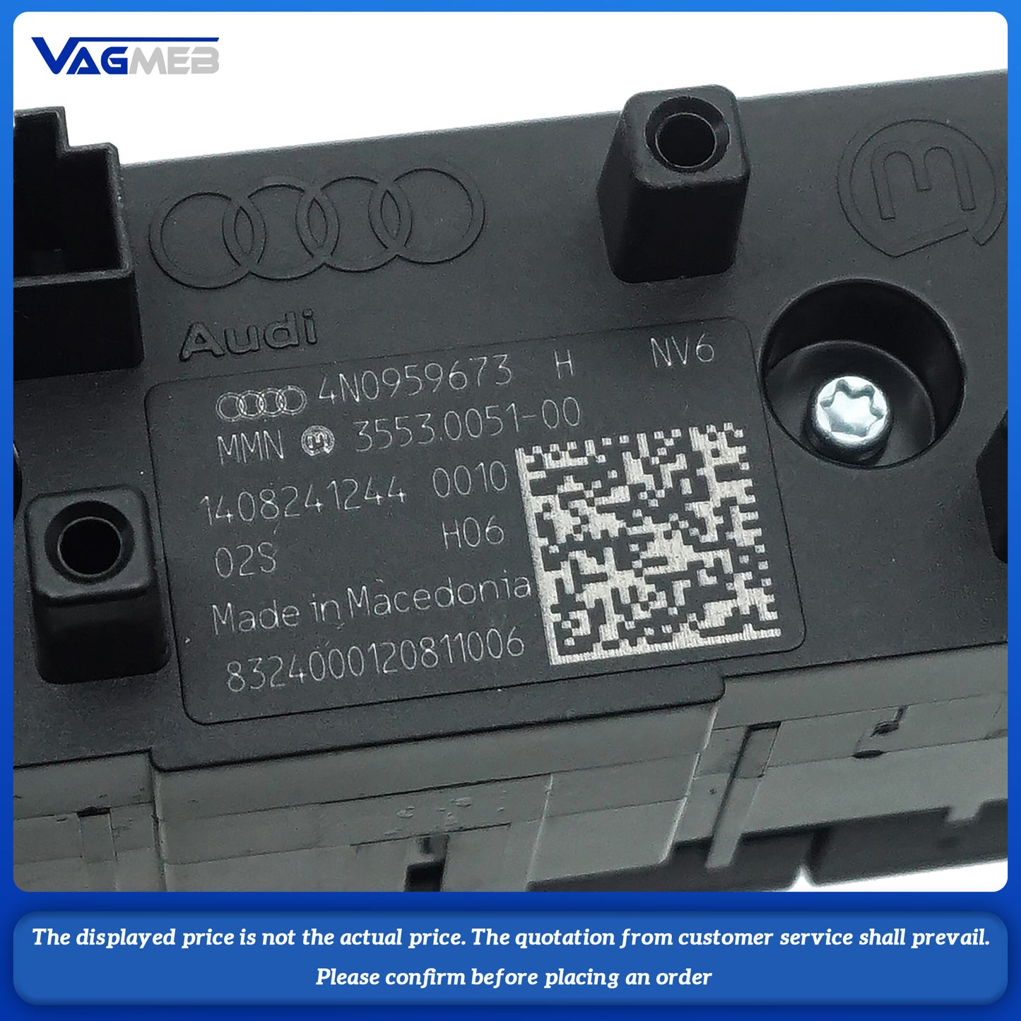 For Audi high-end A6L C8 A7 frosted parking radar switch 4N0 959 673H