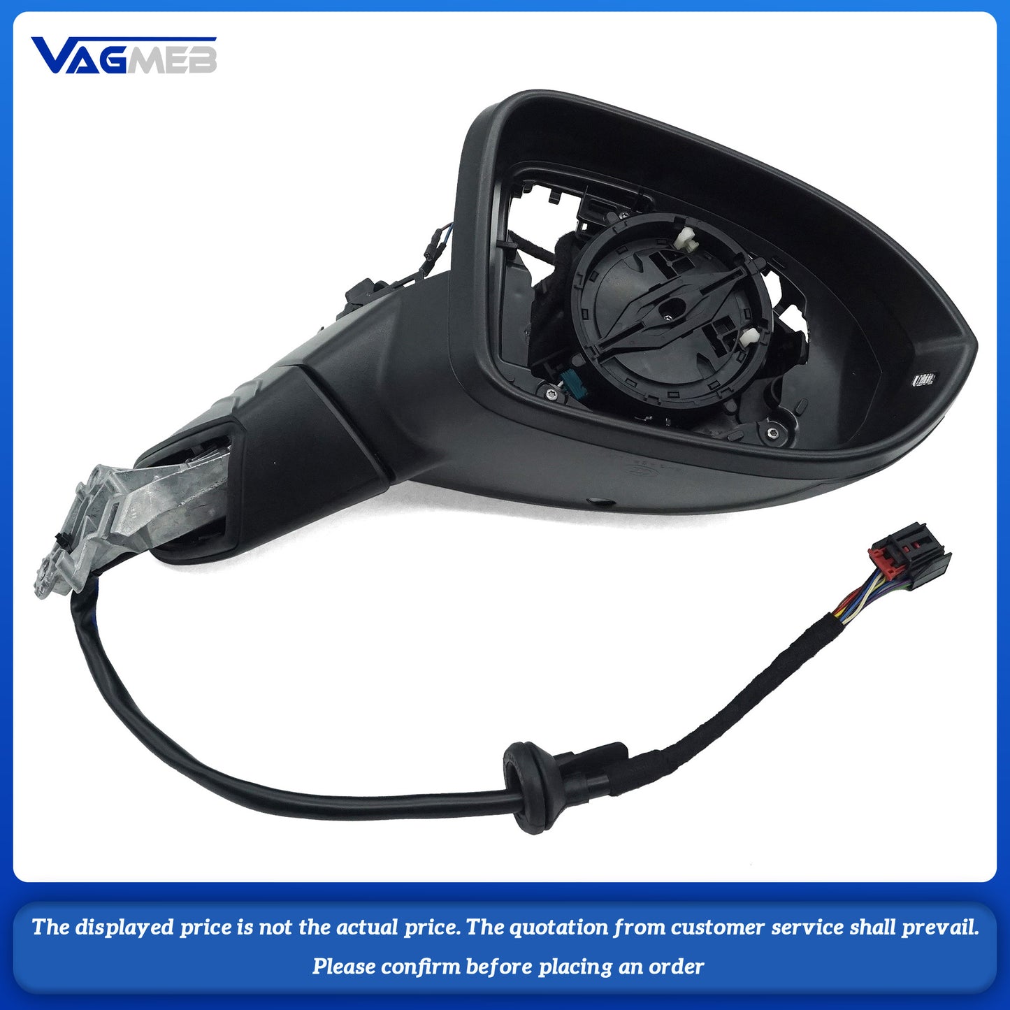 For VW Touran MK2 Folding Mirror Half Assembly Car Door Outside Rear View Mirror