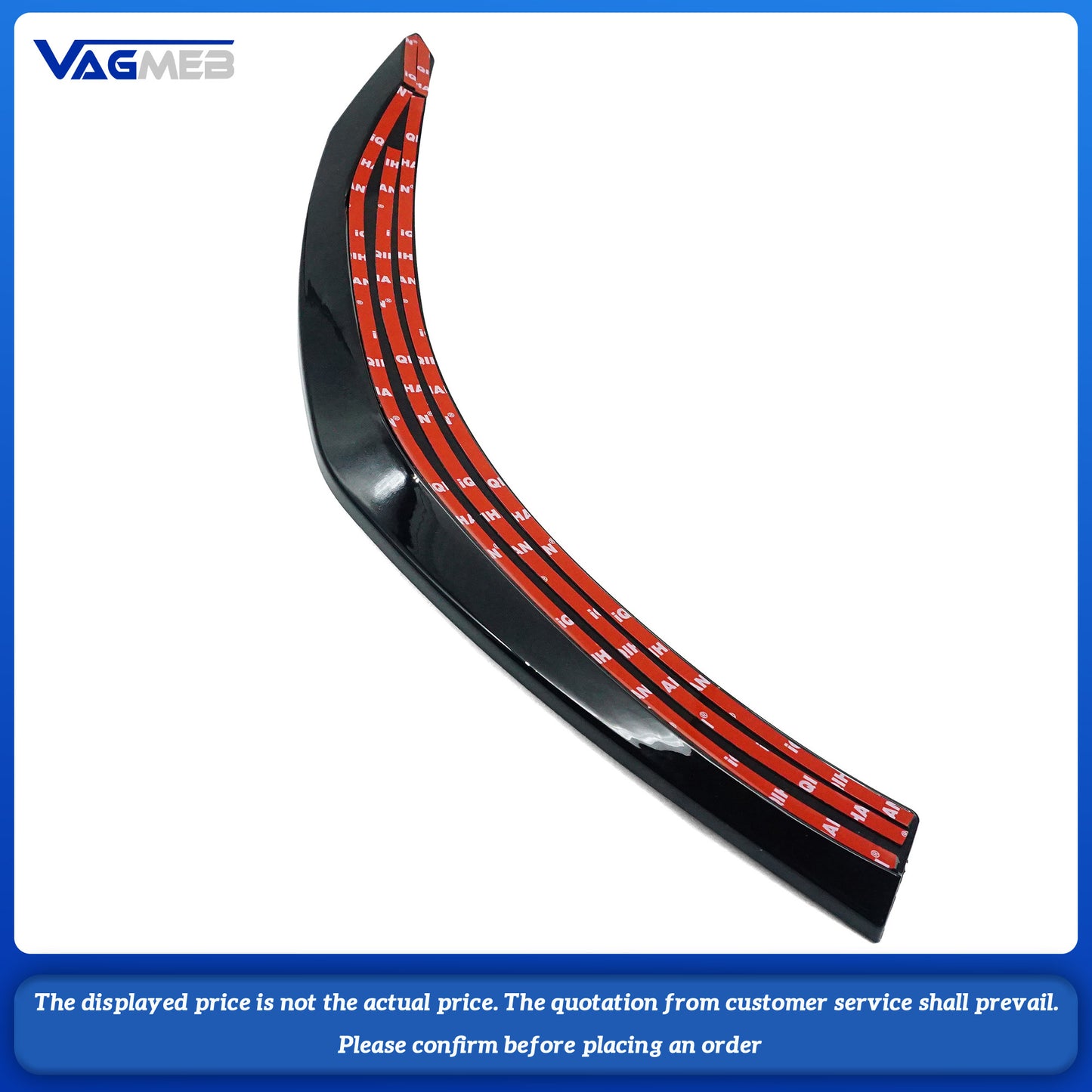 Car Front Bumper Lip Splitter Spoiler Decoration Trim Cover For Audi A6C8