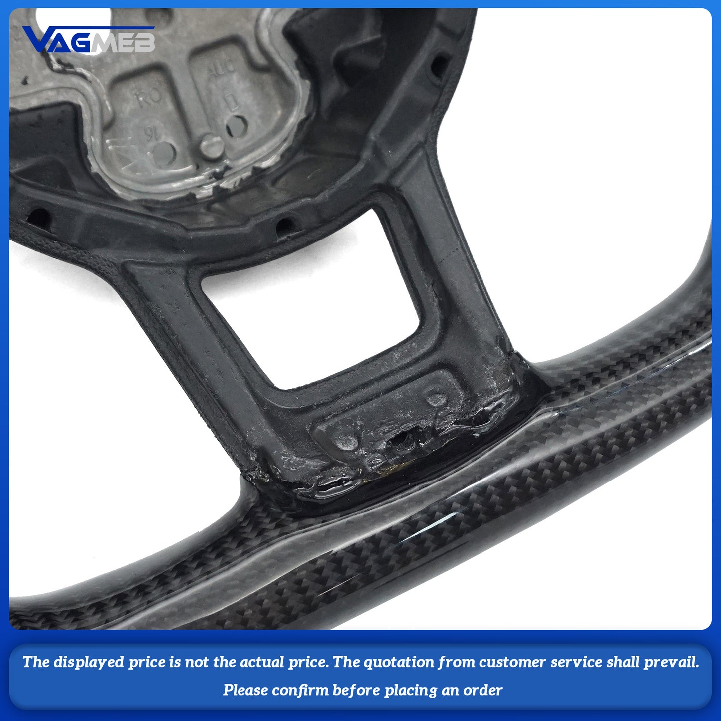 For VW Golf MK 6 7 7.5 GTI GTD GTE R Polo Customm carbon fiber RLine sports steering wheel