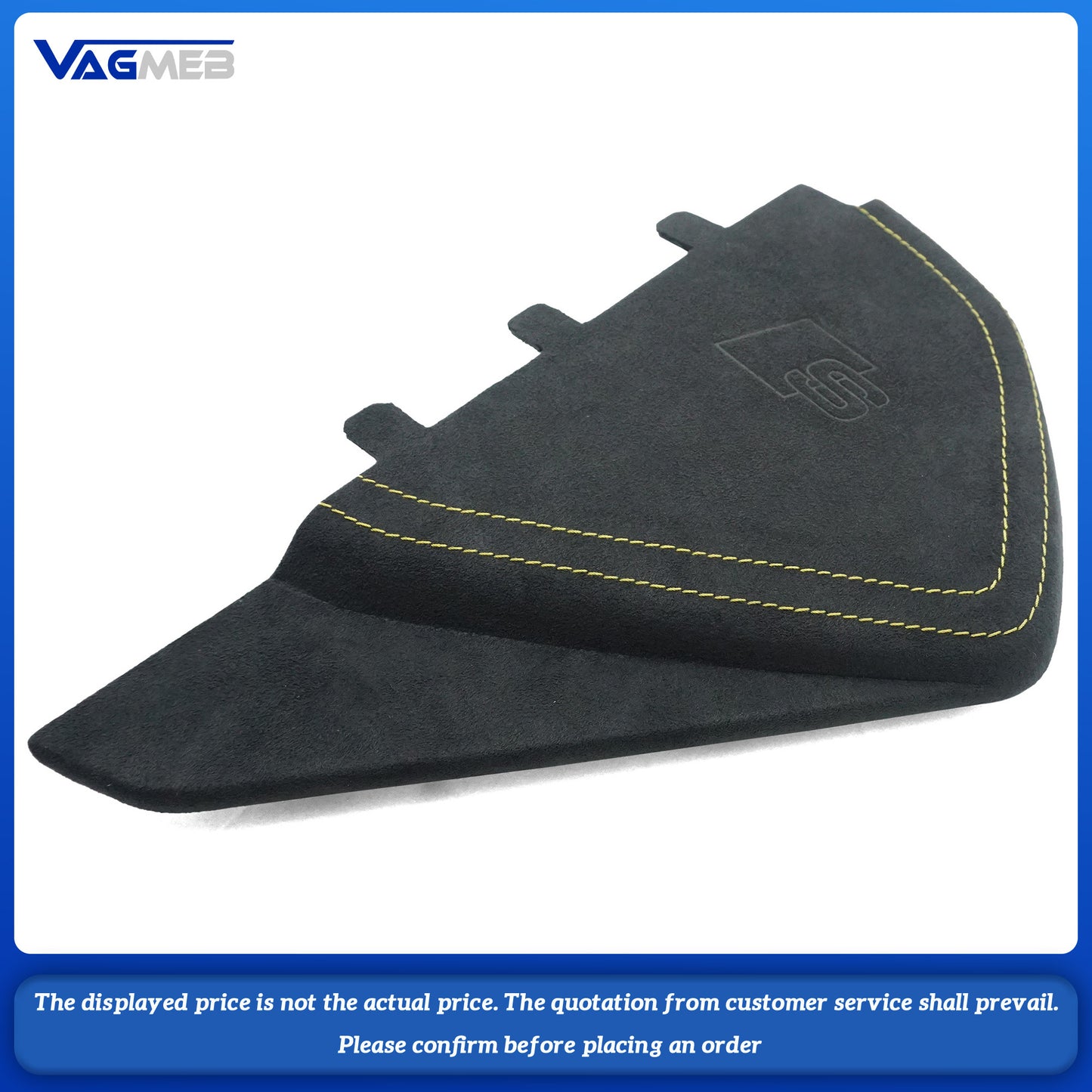For Audi Q5FY dashboard cover S logo (yellow line with fur)