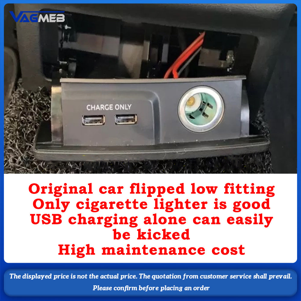 LHD original 5Q0 035 726 L 8W0 863 324 A 8W0863324A For Audi A4 B9 S4 RS4 A5 F5 S5 rear USB charging port interface USB-C
