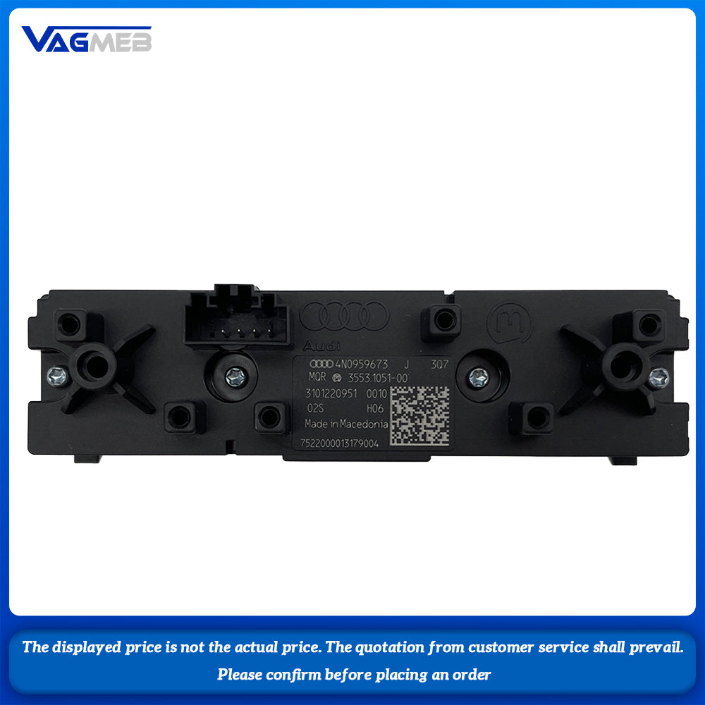 For Audi A6 C8 A7 A8 Q7 Q8 Silver Chrome Multi function Switch PDC Park Assist Radar Switch 4N0 959 673 J
