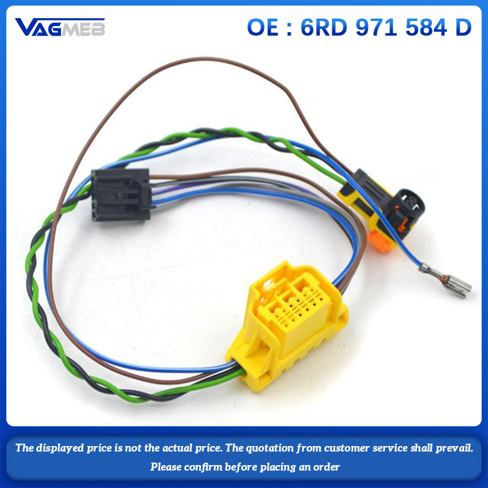 6RD 971 584 D Steering Wheel Multifunctional Wiring Harness Cable Plug For VW Jetta MK7