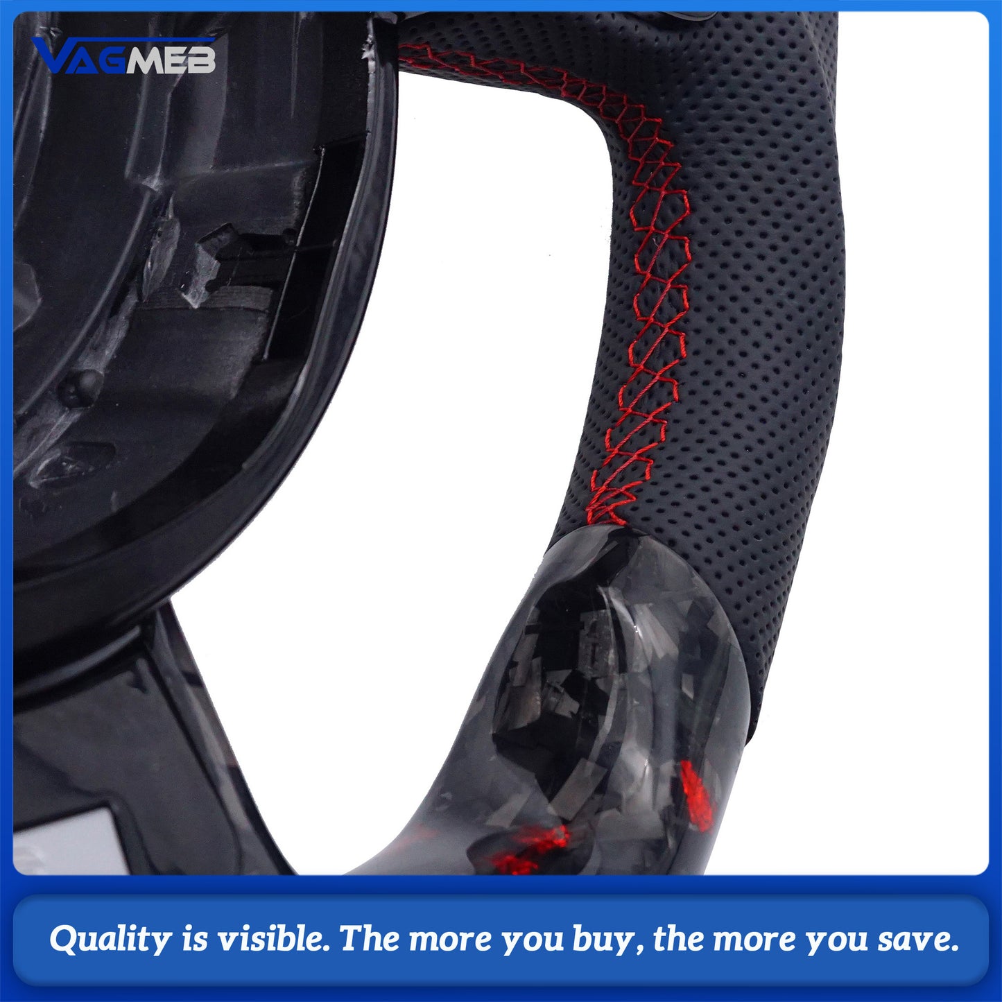 Car Interior Accessories Carbon Fiber Steering Wheel For Audi A6 C7