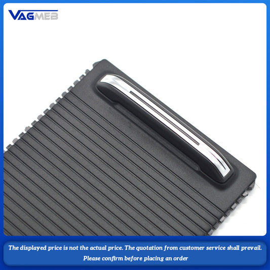 Black Car Drink Armrest Center Console Cup Holder Curtain for VW Passat B8