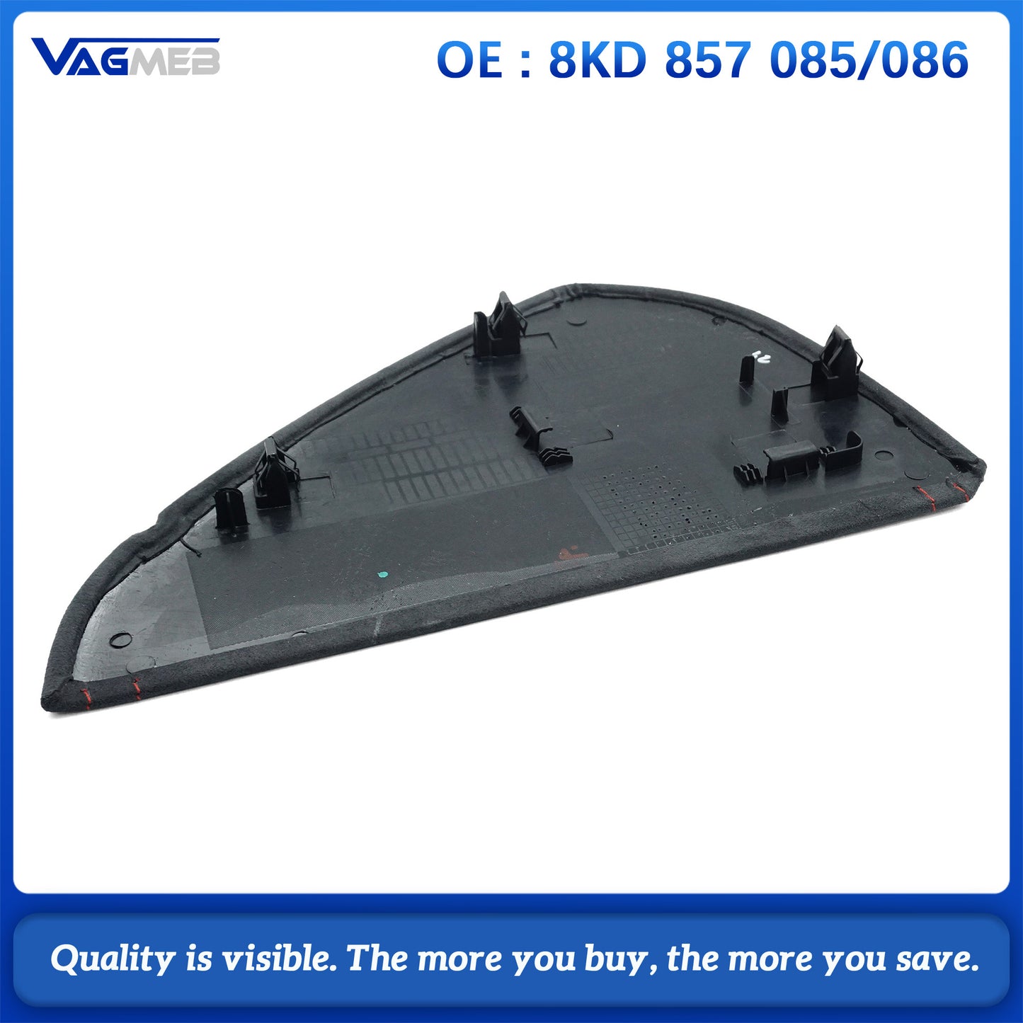 For Audi A4B8 Instrument panel cover with suede leather and red stitching 8KD 857 085/086