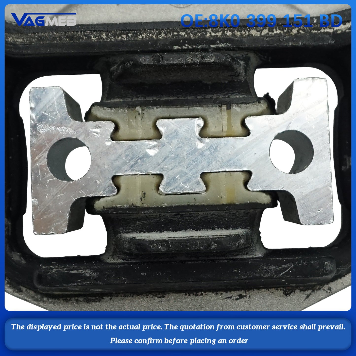 Original NEW Engine Support Gearbox Mounts Transmission Rubber Pad For Audi A4 S4 A5 S5 Q5 A6 A7 8K0 399 151 BD