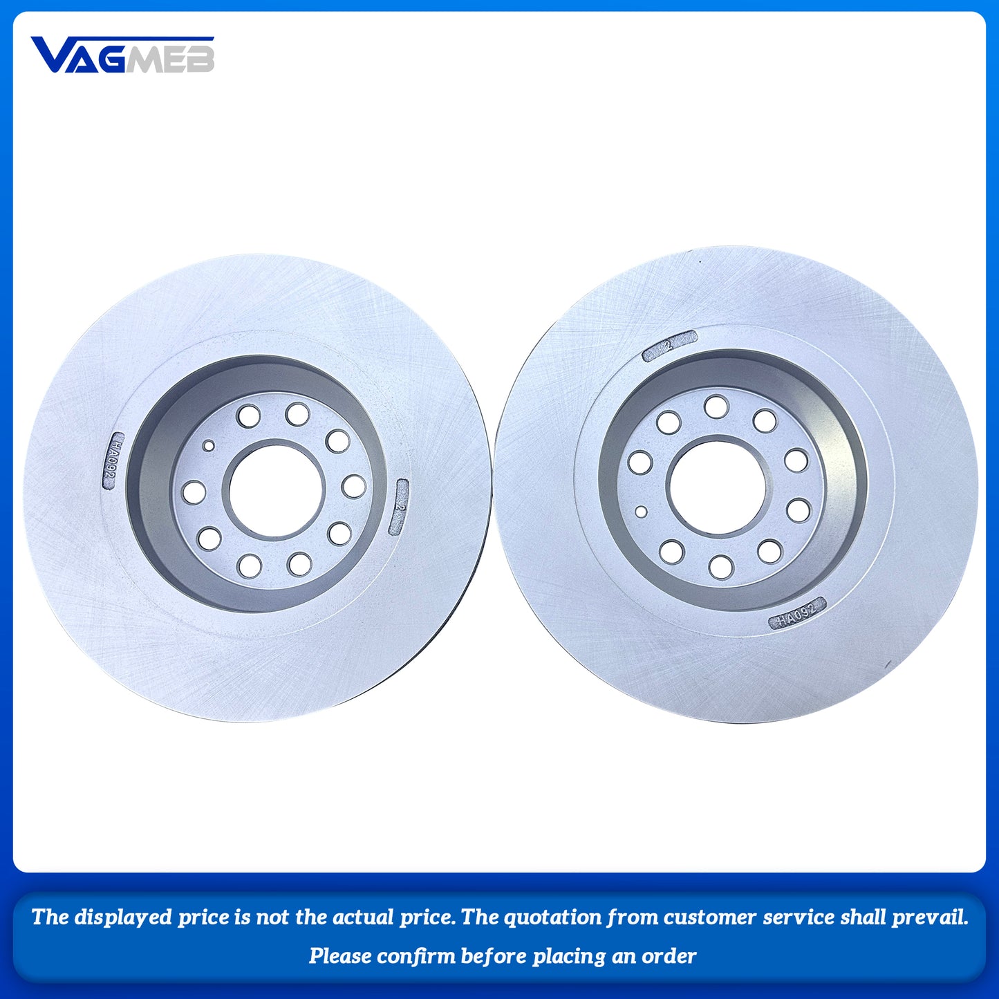 A set of 310MM rear calipers For VW MQB Passat B8 Tiguan MK2