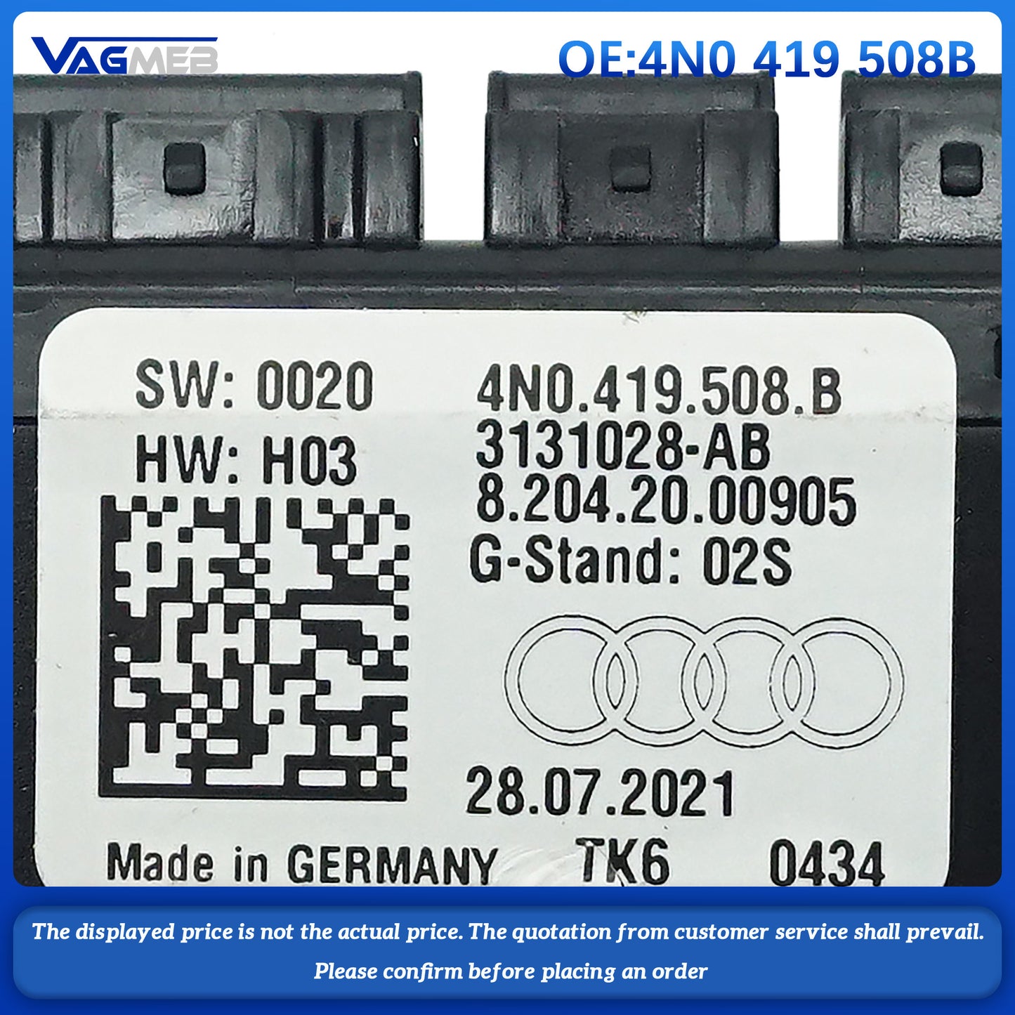 Voor Audi stuurwiel handsfree module, car-accessoires 4N0 419 508 B