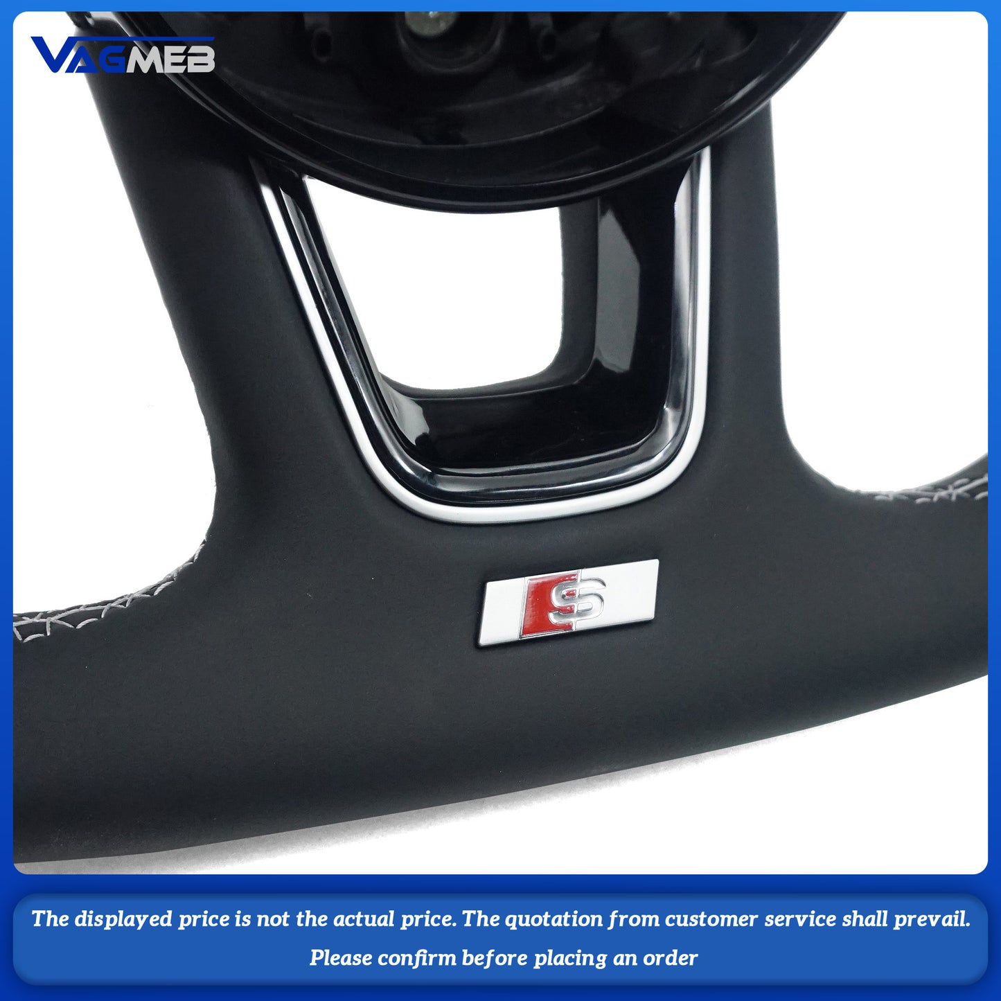 For Audi S logo A4B9 steering wheel
