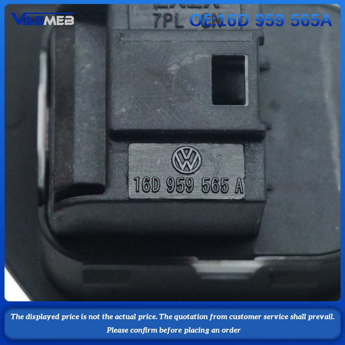 Folding heated rearview mirror switch control knob button for VW Jetta MK6 2012 16D 959 565A