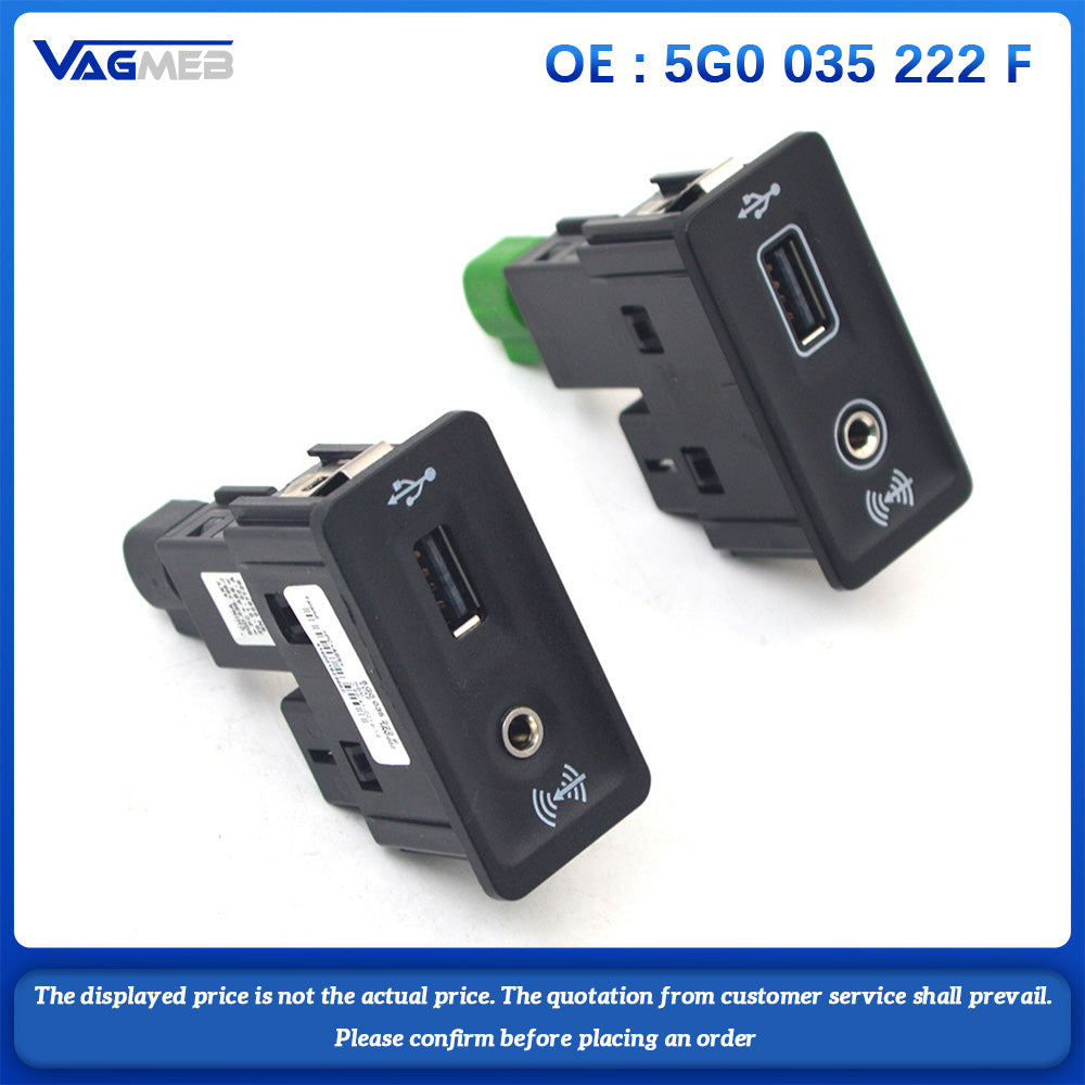 5G0 035 222 F Switch Plug Harness Set MDI USB AMI Install Plug Socket For VW Golf 7 MkII