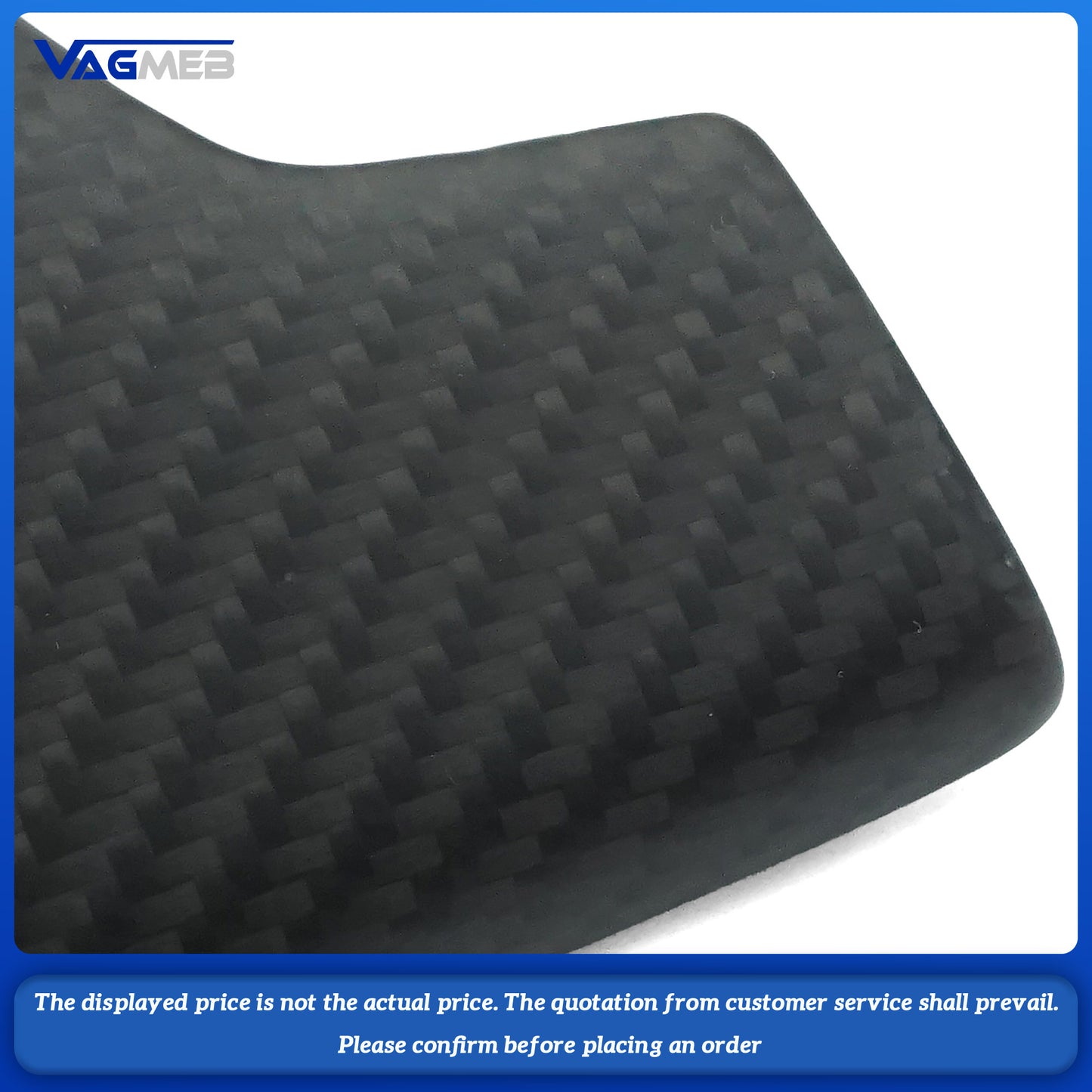 For Audi Q8 Aircraft gearshift knob with matte carbon fiber shift cover
