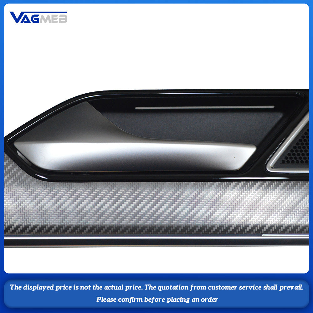 For VW CC Arteon Passat B8 Variant Ambient Light 6Pcs Grid Silver Color LED Interior Atmosphere Lamp
