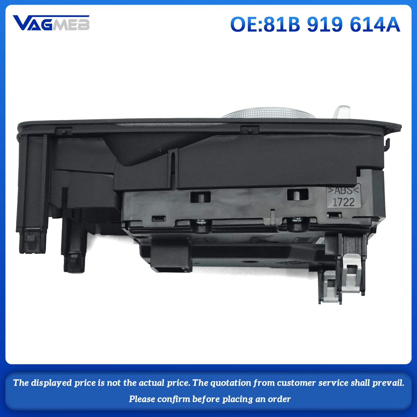 For Audi Q2L Multimedia panel MMI panel volume adjustment control panel Central control multimedia switch knob 81B 919 614A