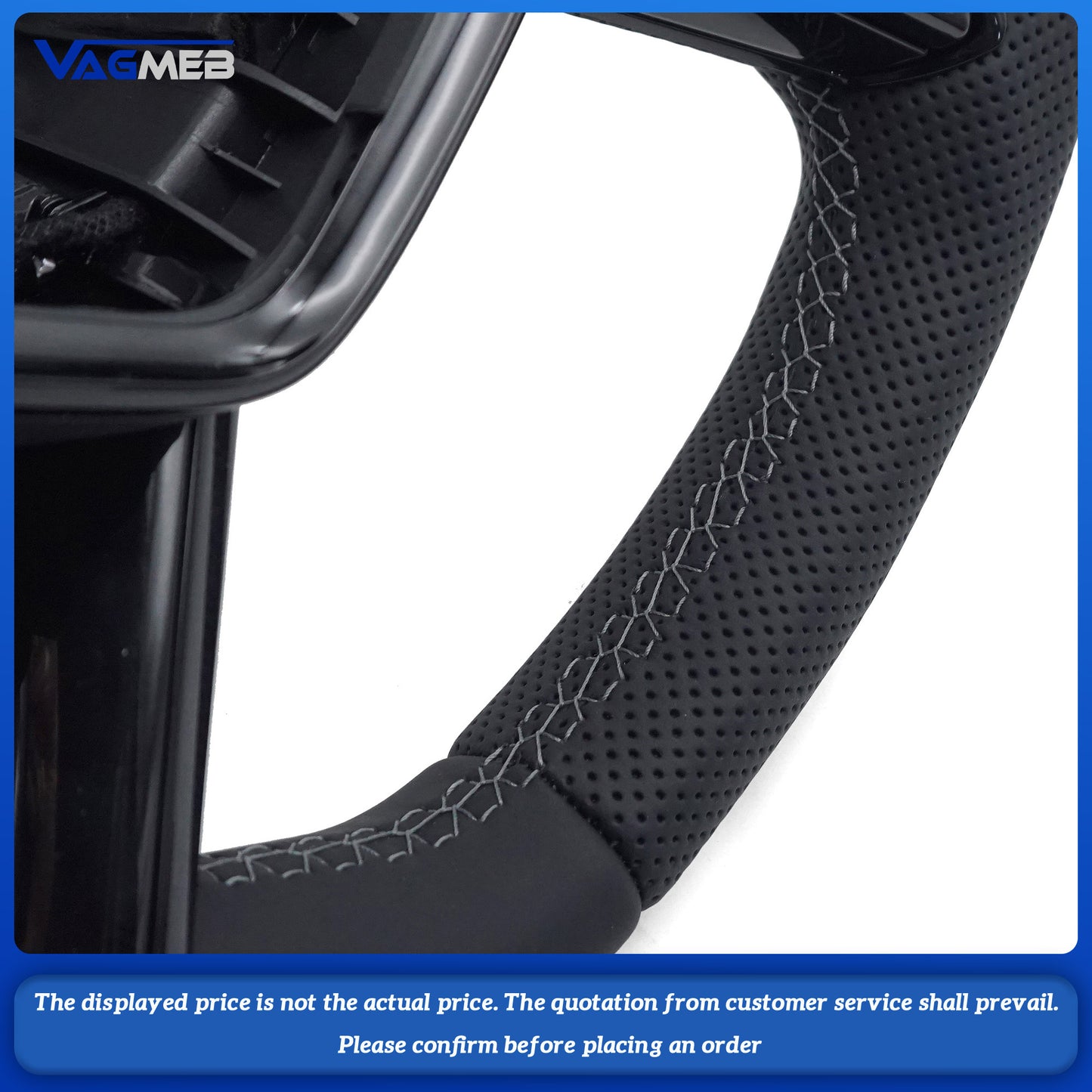 For Audi S LOGO A6C8 Dark Gray Line Heated Steering Wheel