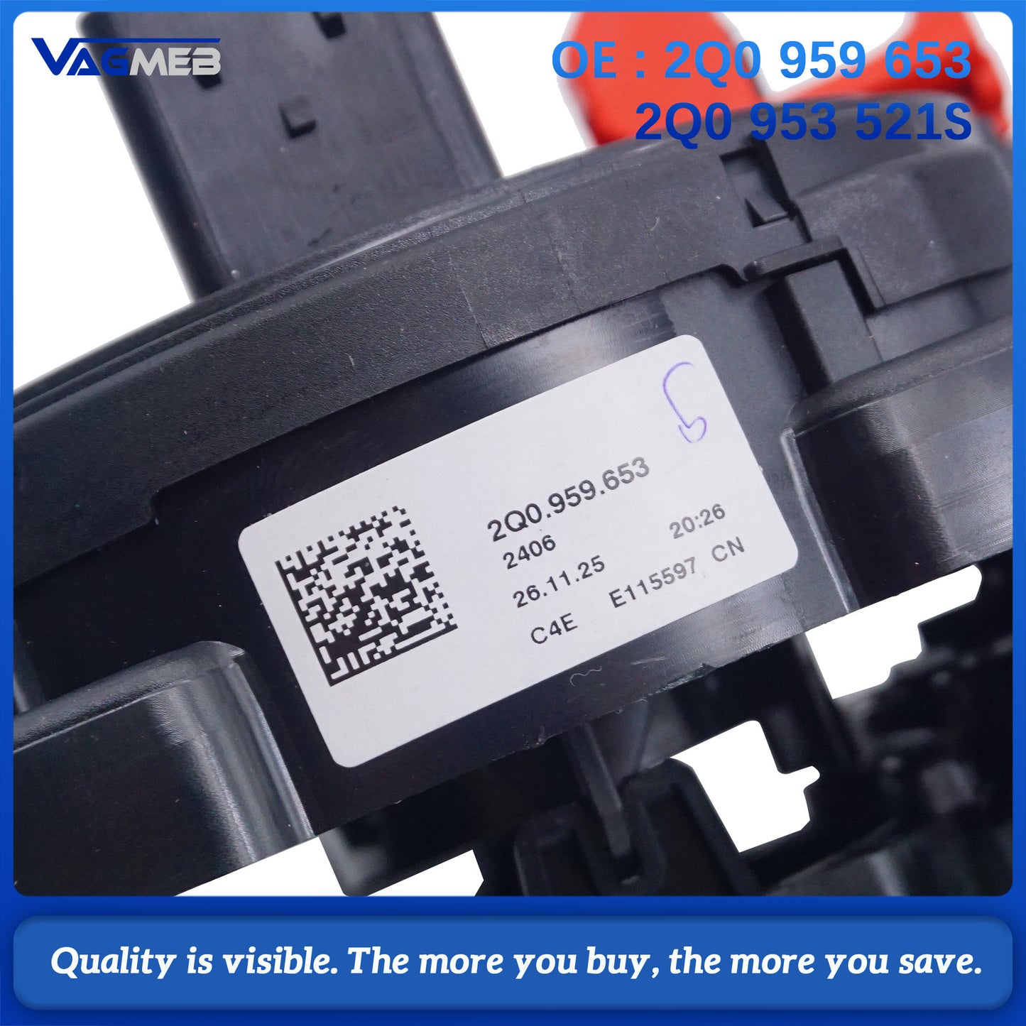 For VW Skoda Octavia POLO Steering Wheel Control Module Shift HandLever 2Q0 959 653 2Q0 953 521 S