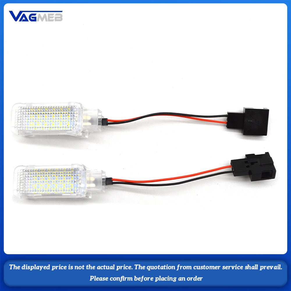 For Audi A3 A4 S4 RS4 A6 RS6 S6 C6 S5 Q5 Q7 A8 S8 LED License Number Plate Light Lamps White light