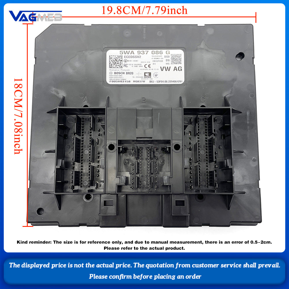 FOR VW Golf MK8 MQB-EVO Audi A3 8Y CARS Skoda Octavia MK4 2020+ BCM 5WA 937 086 G
