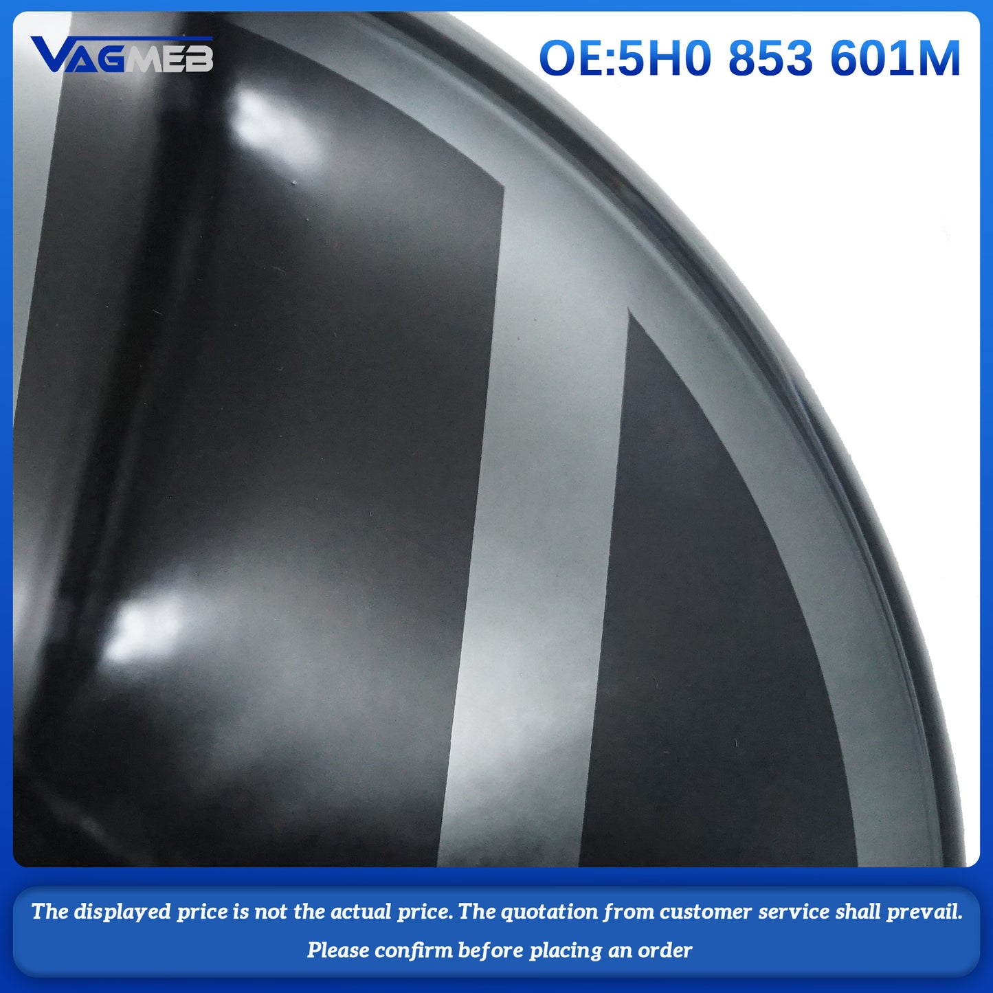 For VW Passat Variant T-Roc ceramic ACC front grille logo 5H0 853 601M