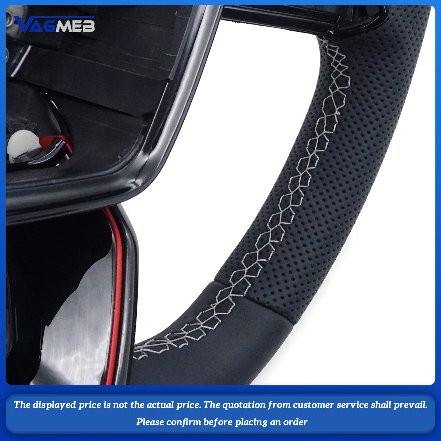 For Audi A6 C8 A7 Custom leather alcantara steering wheel With heating function