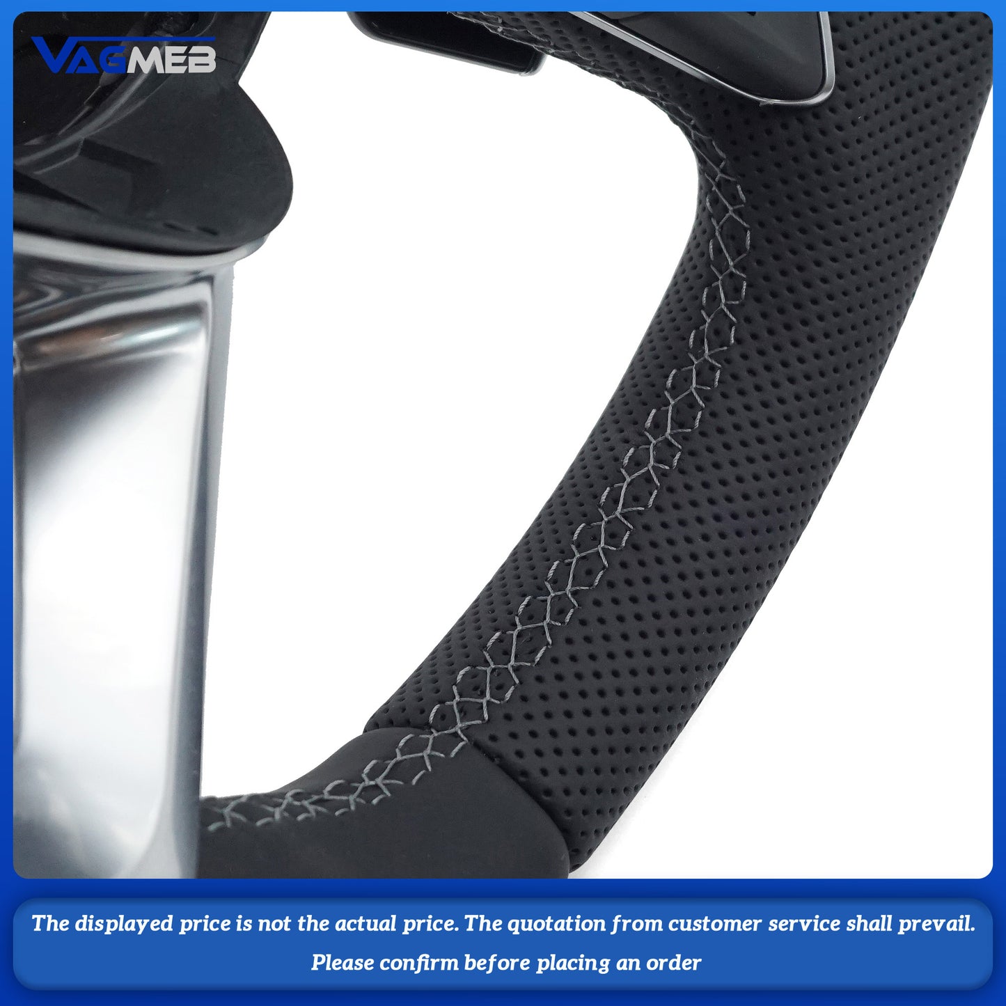 For Audi S LOGO Q5 FY Dark Gray Line Heated Steering Wheel