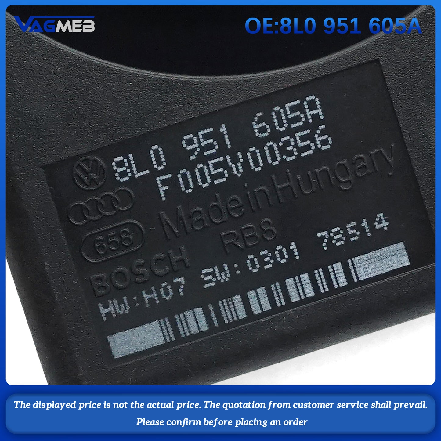 For Audi A4 A6 A8 Electronic Alarm Horn 8L0 951 605A