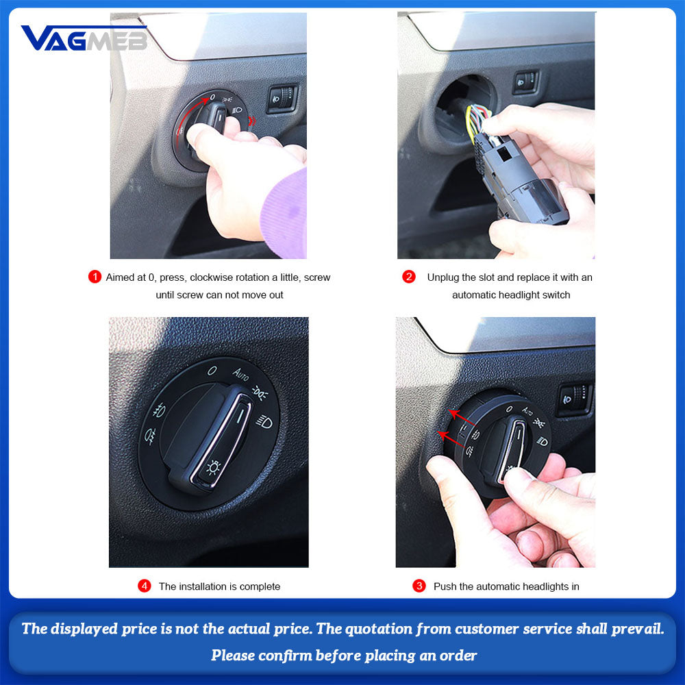 For VW Golf MK7 headlight switch 5GG 914 431 D