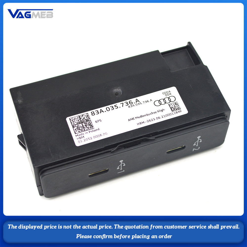 New High Quality Car Dual Type-C Switch Harness 83A 035 736 83A035736 83A035736A 83A 035 736 A For Audi Q3