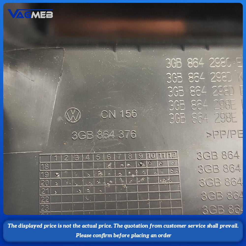 For VW Passat Rear air vent frame 3GB 864 376