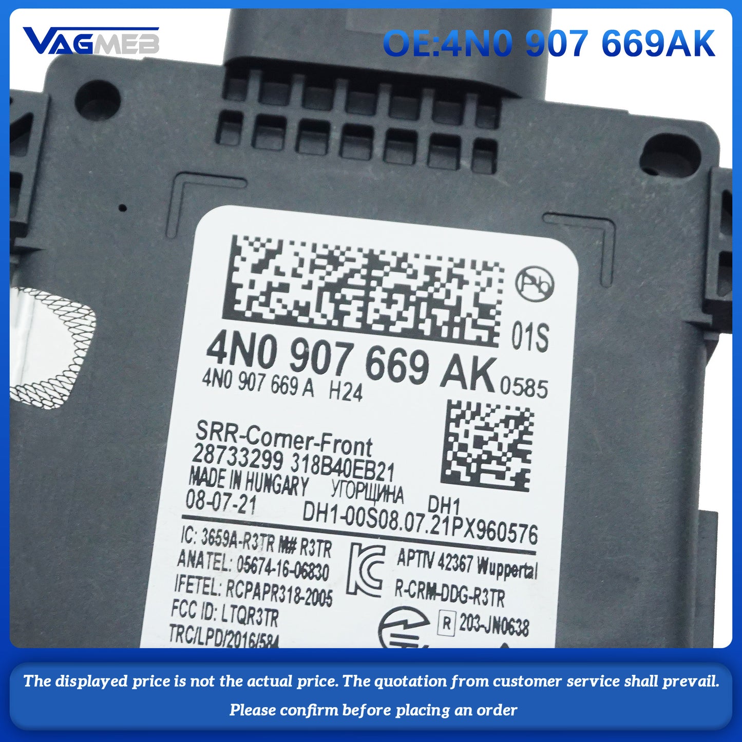 For Audi Lane-changing module 4N0 907 669AK