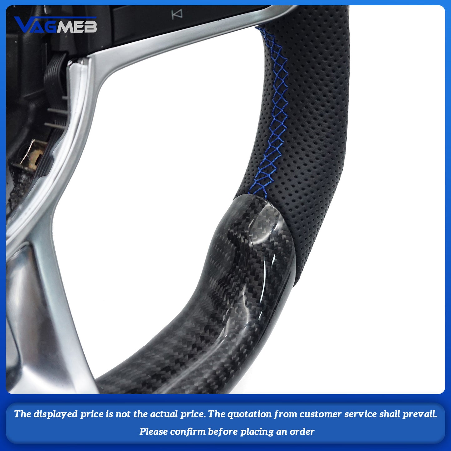Carbon fiber leather multifunctional sports steering wheel For VW Golf 7 MK7 GTI Passat B8 Tiguan MK2 DSG