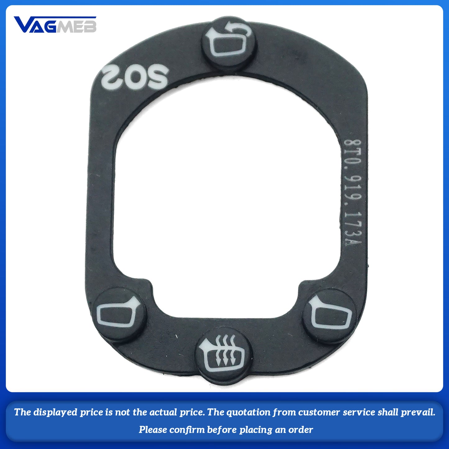 For Audi A6C7 2016--- electric folding rearview mirror