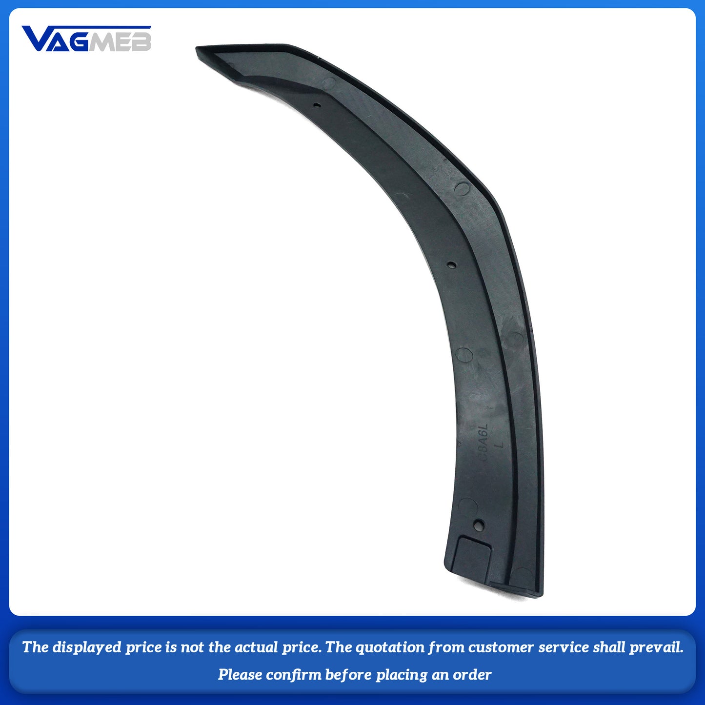 Car Front Bumper Lip Splitter Spoiler Decoration Trim Cover For Audi A6C8