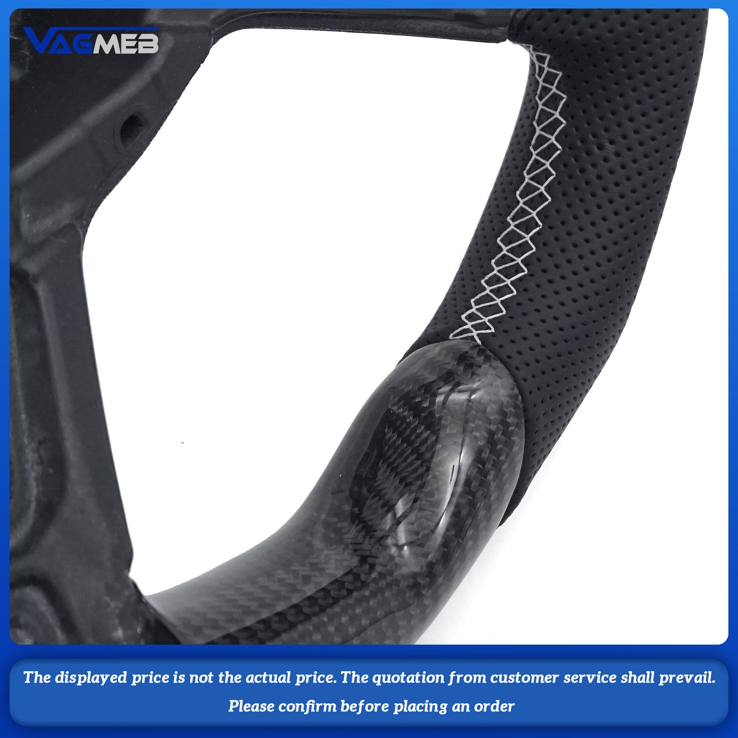 For VW Golf MK 6 7 7.5 GTI GTD GTE R Polo Customm carbon fiber RLine sports steering wheel
