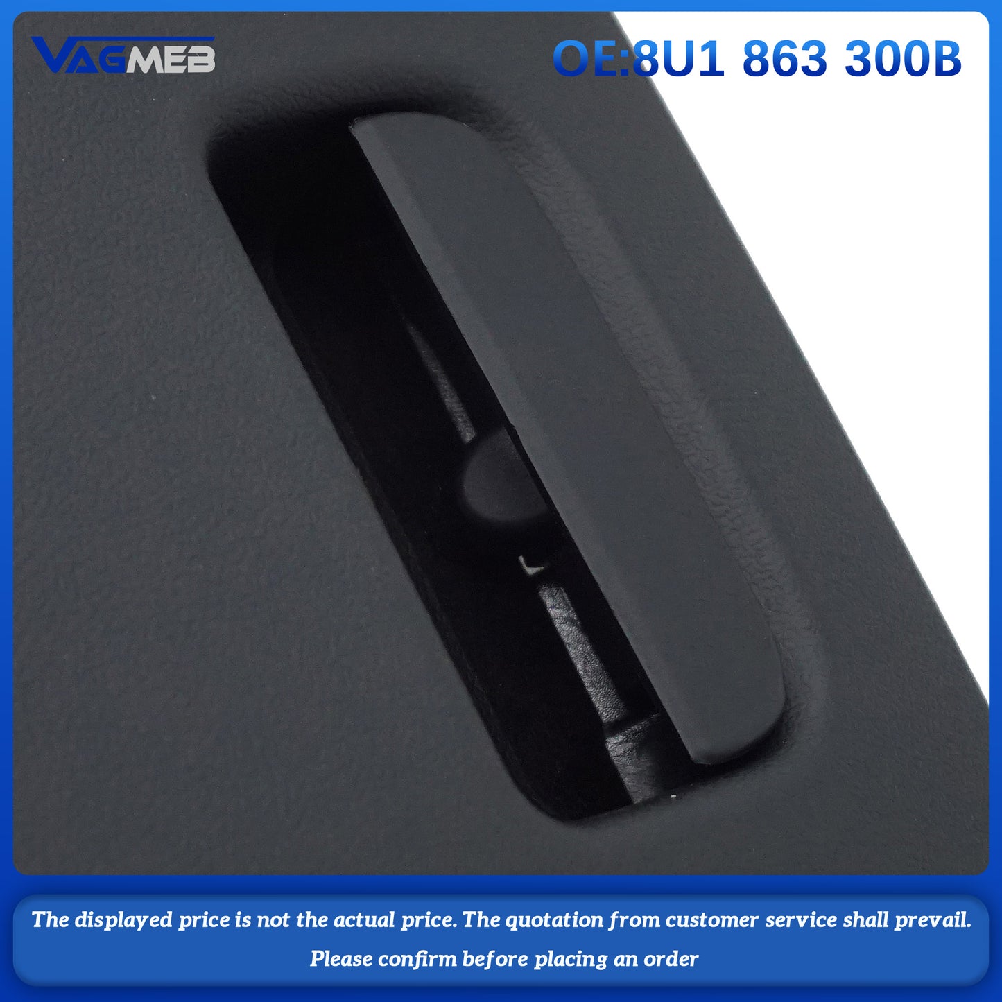 For Audi Q3 2012-2018 Left Driver Side Dash Storage Tray Latch Lock 8U1863300B Black Plastic