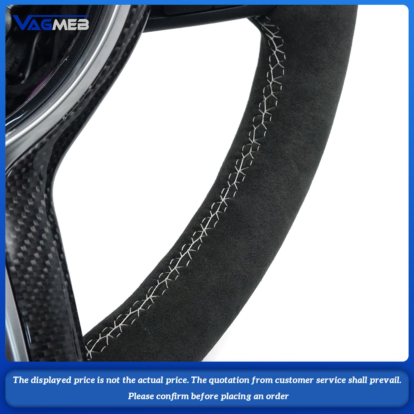 For BMW M M3 F10 F11 F13 F15 F20 F21 F22 F25 F01 F02 F03 F30 F31 F32 F35 F36 F48 Alcantara leather M sport steering wheel