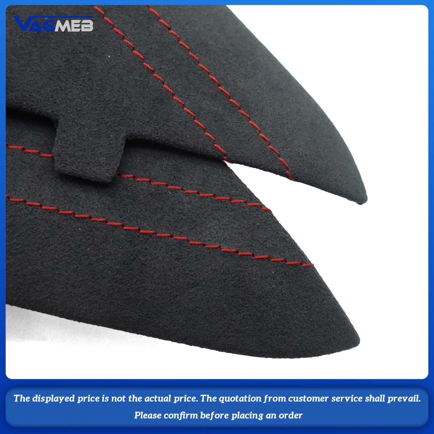 For Audi A4L dashboard cover RS logo (brushed red line)