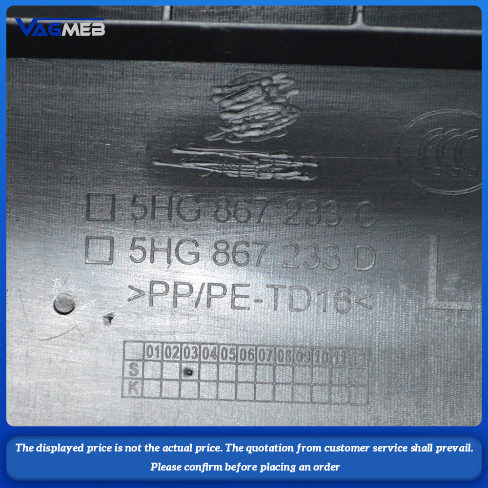 For VW Golf 7 MK7 GTI Car A-Pillar Tweeter Trim Black Pillar Audio Car Accessories