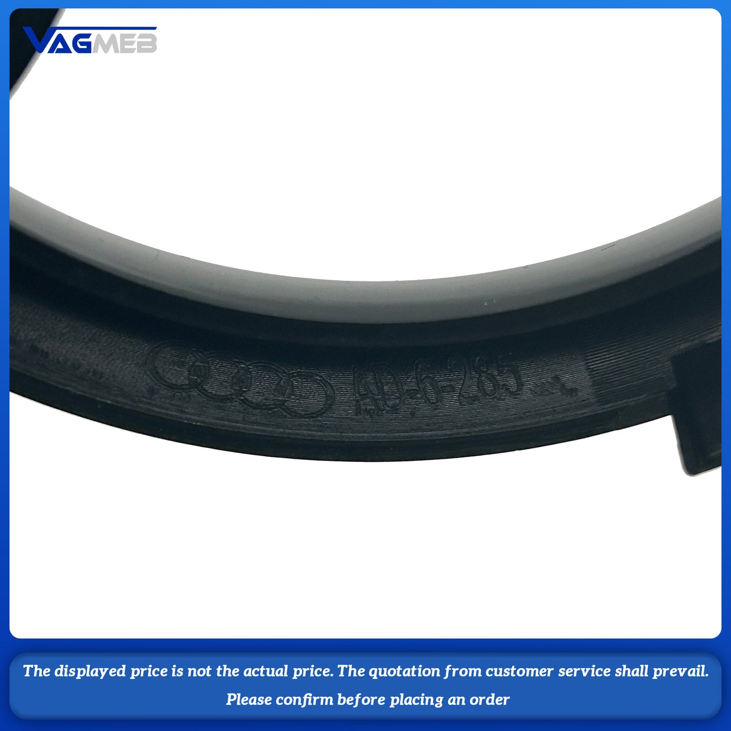 Black front grille label For Audi A6C7 (285MM)