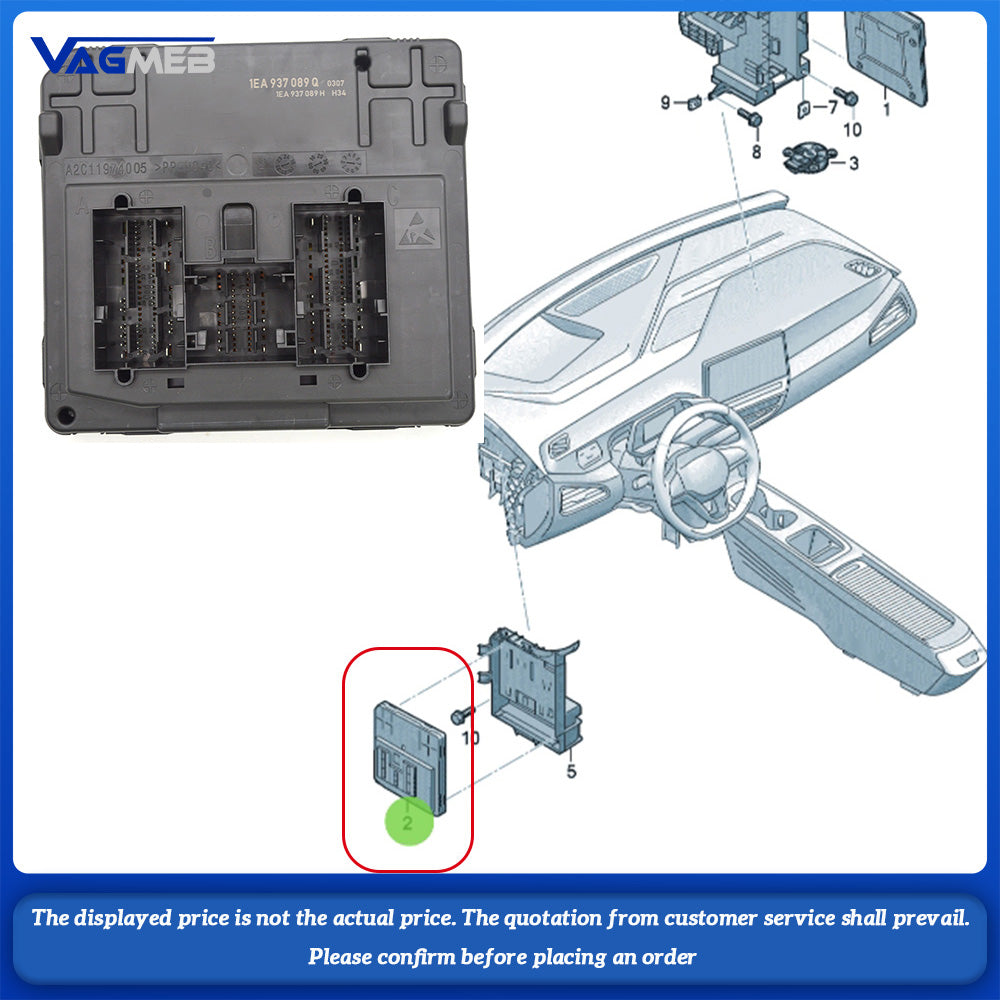 For VW ID.3 ID.4 ID.6 ID3 ID4 Body Computer Data Bus Diagnostic Interface J519 BCM 1EA 937 089 Q