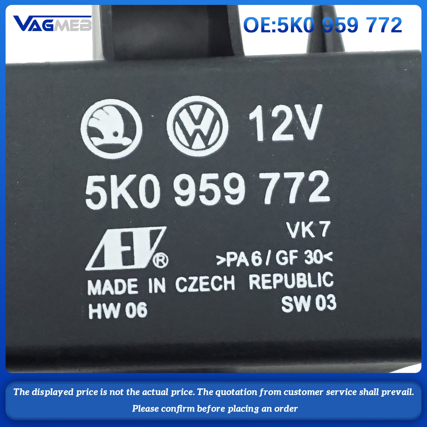 New Seat Heating Switch Control Module For VW Passat Tiguan Bora CC Passat Variant LAVIDA Golf Jetta 5K0 959 772